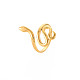 Placage ionique (ip) 304 anneau de manchette large serpent en acier inoxydable pour femme(X-RJEW-S405-226G)-3