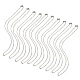 10 pcs 304 ensemble de colliers de chaîne de câble en acier inoxydable pour hommes femmes(MAK-YW0002-01P)-1