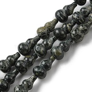 Natural Kambaba Jasper Beads Strands, Gourd, 17.5~18.5x9.5~10mm, Hole: 1.2mm, about 23~24pcs/strand, 16.14~16.34 inch(41~41.5cm)(G-C039-A04)