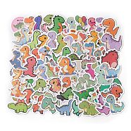 100Pcs PVC Waterproof Cartoon Stickers, for Suitcase, Skateboard, Refrigerator, Helmet, Mobile Phone Shell, Dinosaur, 30~43x28~50x0.2mm(STIC-D002-01A)
