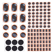 5 Styles Rubber Bicycle Tire Repair Patch, Black, Mixed Shapes, 37~241x37~232x0.7~1.7mm(FIND-FH0009-71)