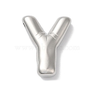 Non-Tarnish 304 Stainless Steel Pendants, Letter Charm, Letter Y, 21x16x5mm, Hole: 2mm(STAS-Z063-01P-Y)