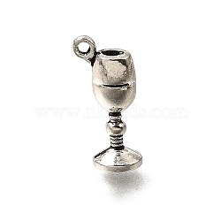 Tibetan Style Alloy Pendants, Goblet Charms, Antique Silver, 20x8.5x6.5mm, Hole: 1.4mm, about 625pcs/1000g(AL-CBA3B63-31AS)
