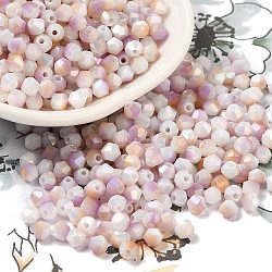 Baking Painted Glass Seed Beads, Bicone, Plum, 4.5x4mm, Hole: 1mm, about 6428pcs/pound(SEED-C004-03C)