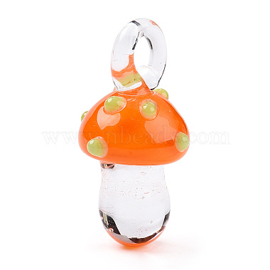 Handmade Lampwork Pendants(LAMP-T021-18E)-1