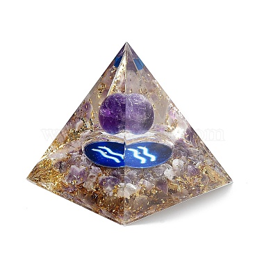 générateurs d'énergie en résine pyramidale d'orgonite(DJEW-D013-05L)-2