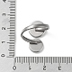 304 Stainless Steel Open Cuff Ring Findings(STAS-E124-05B-P)-4