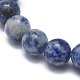 Natural Blue Spot Jasper Bead Stretch Bracelets(BJEW-K212-B-039)-3