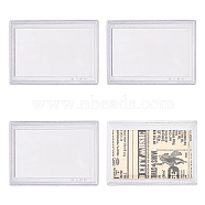 Transparent Acrylic Stamp Storage Boxes, Rectangle, Clear, 9.7x7x1cm, Inner Size: 8.4x5.2cm(CON-WH0092-32)