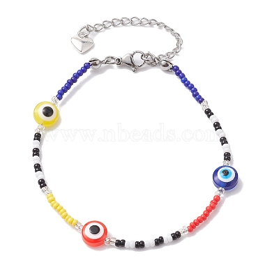 Blue Evil Eye Resin Bracelets