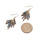 Glass Twisted Bugle Cluster Earrings Sets for Women(EJEW-JE05059)-4