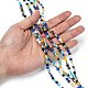 Flat Round Handmade Millefiori Glass Beads(LK-R004-51)-4