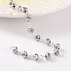 Handmade Glass Beaded Chains for Necklaces Bracelets Making(AJEW-JB00171)-2