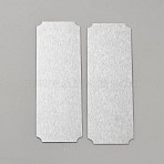Rectangle Aluminium Plate, Metal Sheets, Silver, 75x25x0.2mm(DIY-WH0430-778)