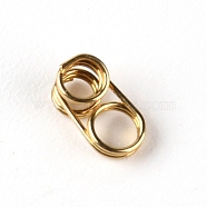 201 Stainless Steel Guides Ring, Fishing Accessory, Light Gold, 7x3x2mm, Hole: 2mm and 3mm(FIND-WH0077-20K)