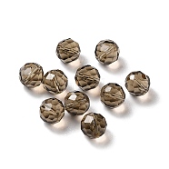 K9 Glass Imitation Austrian Crystal Beads, Faceted, Round, Coffee, 8mm, Hole: 1mm(GLAA-H024-17B-09)