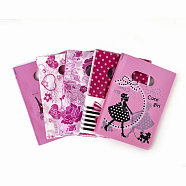 Printed Plastic Bags, Rectangle, Hot Pink, 25x20cm(PE-T003-20x25cm-04)