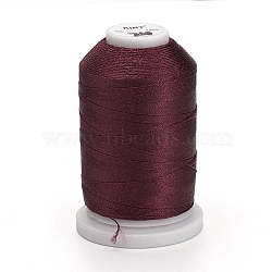 Nylon Thread, Sewing Thread, 3-Ply, Dark Red, 0.3mm, about 500m/roll(NWIR-E034-A-07)