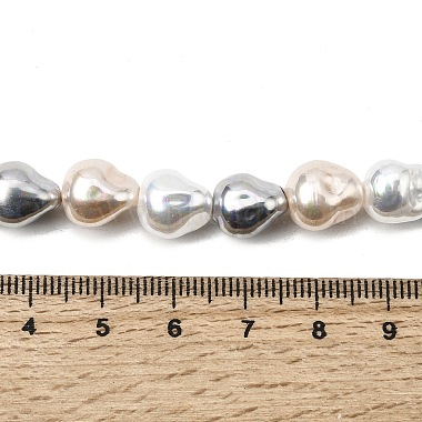 Electroplated Glass Shell Pearl Beads Strands(BSHE-B009-D03-01)-4