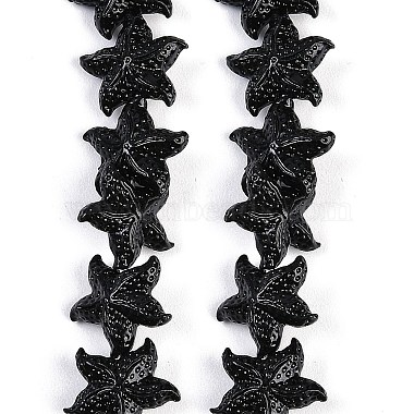 Black Starfish Synthetic Coral Beads