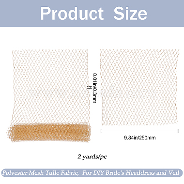 Big Eye Mesh Polyester Organza Veil(DIY-WH0028-94C)-2