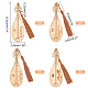 4Pcs 4 Style Ancient Musical Instrument Pipa Chinese Style Bookmark with Tassels for Book Lover(AJEW-NB0002-72)-2