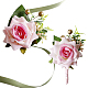 Craspire 2 pcs 2 broche boutonnière en tissu style fleur(AJEW-CP0001-58B)-1
