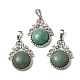 Natural Green Aventurine Pendants(G-P498-01P-07)-1