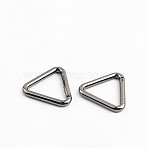 Zinc Alloy Spring Gate Rings, for Handbag Purse Shoulder Strap Bag DIY Accessories, Triangle, Gunmetal, 4.6mm(PURS-PW0001-409B)