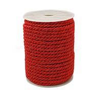 Twisted Nylon Thread, Red, 5mm, about 18~19yards/roll(16.4m~17.3m/roll)(NWIR-A001-09)