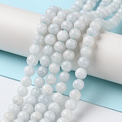 Natural Celestite/Celestine Beads Strands, Round, 4mm, Hole: 1mm, about 84pcs/strand, 14.96''(38cm)(G-M414-A01-01)