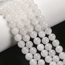 Natural Malaysia Jade Bead Strands, Round, 8mm, Hole: 1.0mm, about 48pcs/strand, 15 inch(X-G-A146-8mm-A29)