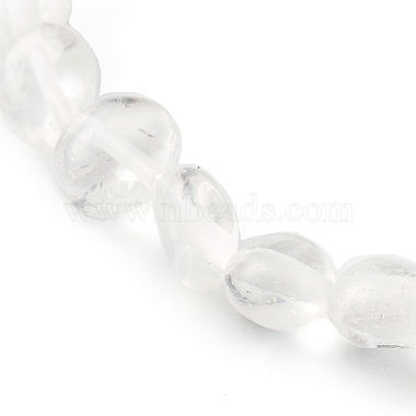 Natural Quartz Crystal Beaded Stretch Bracelets for Kids(BJEW-JB06250-09)-4