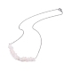 Ensemble de bijoux en perles de quartz rose naturel(SJEW-JS01231-06)-4