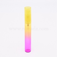 Glass Spray Bottles, Refillable Bottles, for Perfume, Essential Oils, Liquids, Yellow, 10.1cm, Capacity: 8ml.(MRMJ-WH0062-56B-01)