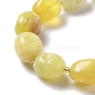 Natural Yellow Opal Beads Strands(G-B028-B13)-2