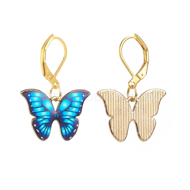 Alloy Enamel Butterfly Dangle Leverback Earrings(EJEW-JE05045)-6