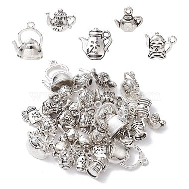 Antique Silver Tableware Alloy Pendants