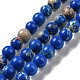 Brins de perles teintes en jaspe impérial synthétique(G-D077-A01-02A)-1