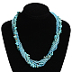 Synthetic Turquoise  Multi-strand Necklaces(NJEW-L143-01)-1