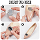 2 Pairs 2 Style Flower & Rectangle Glass Rhinestone Shoe Decoration(AJEW-AR0001-80)-4