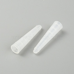Plastic Tweezer Protective Covers, Sheath for Straight Tip Tweezer, WhiteSmoke, 27x6mm, Hole: 4mm(AJEW-WH0323-42D)