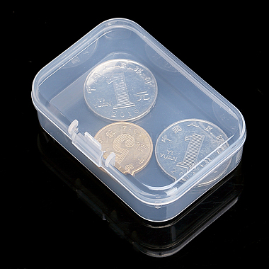 Clear Cuboid Plastic Beads Containers