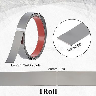 Self-Adhesive 201 Stainless Steel Mirror-Like Finish Molding Trim(STAS-WH0033-51B-EB)-2