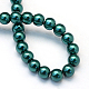 Baking Painted Pearlized Glass Pearl Round Bead Strands(HY-Q330-8mm-79)-4