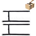 Nylon Luggage Straps, Packing Straps, with Plastic Buckle, Black, 1130~1840x490x1.5~12mm(FIND-WH0367-233B)
