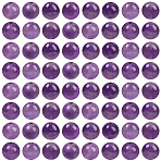 100Pcs Natural Amethyst Beads, Round, 8mm, Hole: 0.8mm(G-SP0001-22C)