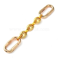 Alloy Coffee Chain Link Purse Strap Extenders, with Spring Gate Rings, Golden, 12.1cm(AJEW-BA00120)