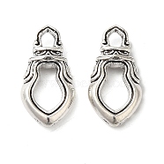 Tibetan style Alloy Pendants, Vajra Pestle, Antique Silver, 17x9x4mm, Hole: 3x2mm(FIND-Z059-07AS-01)