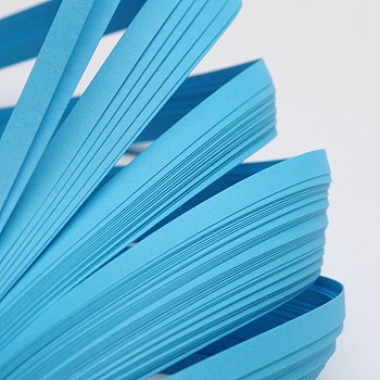 Quilling Paper Strips, Deep Sky Blue, 530x5mm, about 120strips/bag